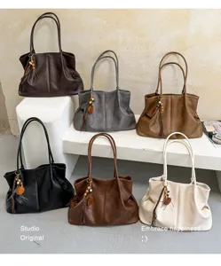 Stilvolle große Damen Handtasche Retro lässige Schultertasche Tasche elegante Umhängetasche
