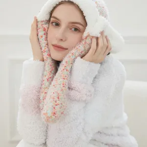 Fluffy thermal women socks winter thick warm cozy fuzzy sleep socks soft home wear item