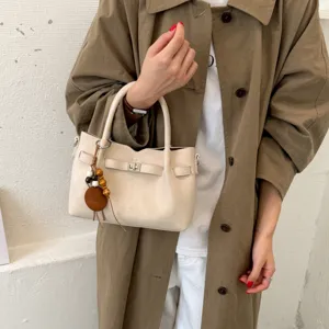 Damen PU Leder Handtasche Vintage Shopper Umhängetasche elegant Alltag Freizeit Tasche