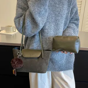 2026 neue lässige Schultertasche mit großem Fassungsvermögen retro Mode Handtasche
