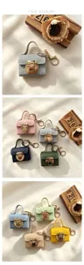 Mini krokodillenpatroon slot portemonnee sleutelhanger draagbare oortelefoontas accessoire
