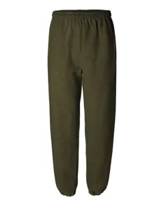 Olivgrüne Fleece-Sweatthose für Damen, lässig verdickte Jogginghose mit elastischem Bund.