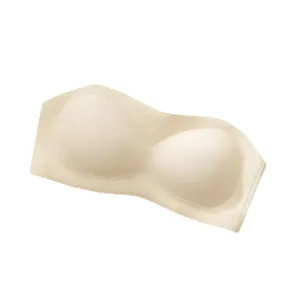 Trägerloser Eisseiden-BH für Damen, nahtloser Bandeau-Push-up-BH für den Sommer.