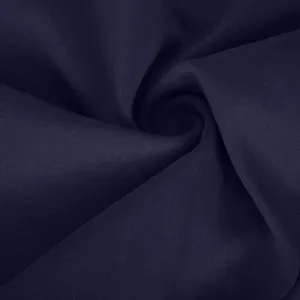 Detailed close-up view showing high elasticity dark navy fabric texture material quality