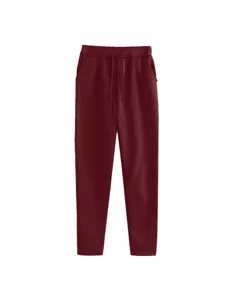 Comfortable fleece-lined casual sweatpants with adjustable drawstring and pockets for daily wear.