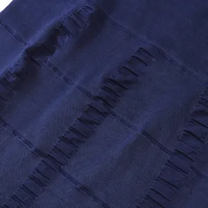 Men's compression shapewear fabric detail shot, elastic blue texture design, breathable fabric.