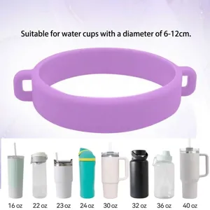 Universeller Silikon Tassen Ring elastisches Becher Band rutschfestes Zubehör für Flaschen