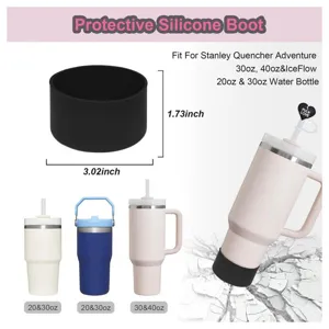 Custodia protettiva in silicone per bottiglia Stanley, accessorio antiscivolo.