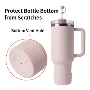 Rutschfeste Silikon Becherhülle Für 40oz Thermosbecher Schutzhülle Für Stanley Cup Zubehör Kratzfeste Bodenabdeckung