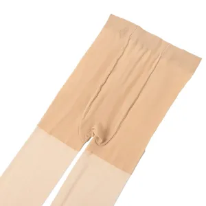 Collants transparents couleur chair pour femme, collant fin d'été avec entrejambe en T.