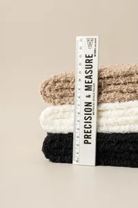 Coral fleece fuzzy warm leg cover winter thick cozy fuzzy sock detail plush texture display