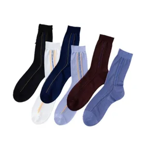 Mens thin vintage stockings breathable nylon socks elderly comfort dress crew socks set