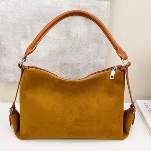 Otono invierno vintage ante bolso almohada gran capacidad viajero axila bolso de hombro mujer