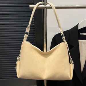Bolso de hombro de ante vintage otono invierno gran capacidad bolso hobo mujer
