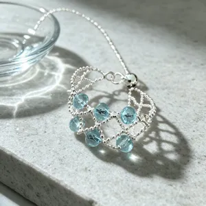 Exquisiter silberner Kristallperlen verstellbarer Ring Detail, elegante Schmuck für Damen