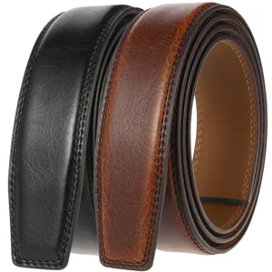 Courroie de ceinture en cuir pour homme 3.5cm de largeur noir marron sangle de rechange