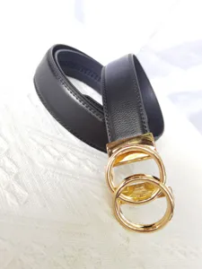 Ceinture en cuir pour homme boucle automatique accessoire d'affaires élégant 3.5cm