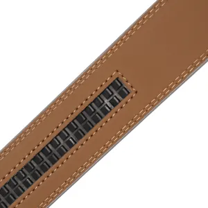 Homme marron cuir automatique ceinture sangle de rechange 3.5cm sans boucle.