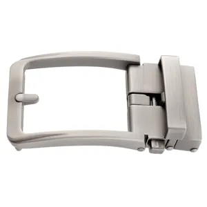 Boucle de ceinture en métal pour homme brossé gunmetal accessoire de quincaillerie d'affaires