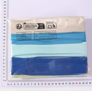 Solid color elastic sports yoga headband set, anti-slip fitness sweatband for workout.