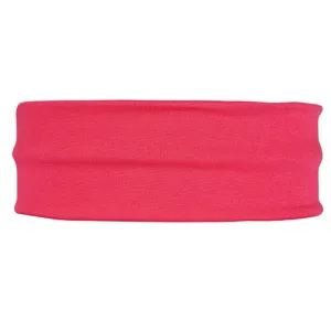 Pink solid color basic headband high elasticity sports sweat-absorbing yoga hair band