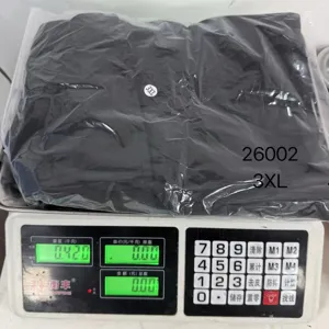 Detailed view of the black short-sleeved men t-shirt packed securely for shipping.