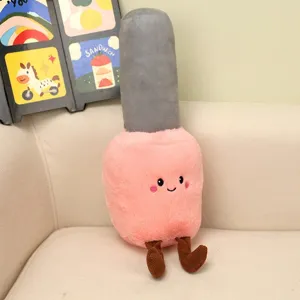 Cute nail polish plush toy soft stuffed doll creative gift for girlfriend room decoration.
