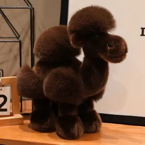 Peluche Chameau Réaliste Vaisseau du Désert Chameau Animal en Peluche Poupée Fibre de Polyester Souple Simulation Chameau Pour Cadeau