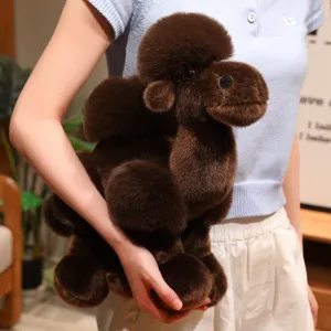 Jouet en peluche de chameau de simulation poupée animal empaillie douce décoration cadeau