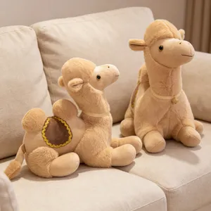 Peluche de camello simulado animal de peluche suave muneca linda regalo vista principal