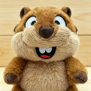 Cute brown beaver plush toy marmot stuffed animal soft doll kids gift home decor item