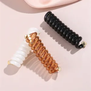 Nuova primavera colorati spirale elastici capelli coda cavallo dolci accessori capelli donna