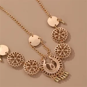 Vintage gold alloy forehead chain crystal boho headpiece ethnic hair jewelry for women.