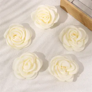 Elegant fabric rose hair clips for women, perfect for autumn winter styling and cute daily look.