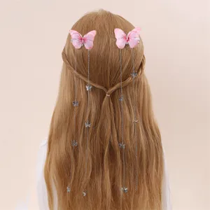 Metall Quaste Haarspange Schmetterling Haarnadel Chinesischer Stil Hanfu Haarschmuck Seitenclip Süßes Mädchen Haarschmuck