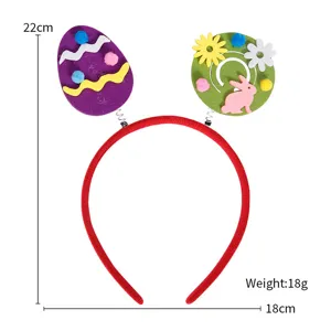 Easter bunny headband cute festival party hair hoop rabbit egg hair accessories