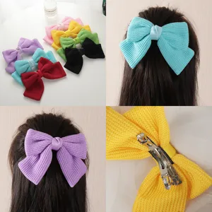 Korean Style Sweet Fabric Bow Hair Clip Elegant Mesh Spring Clip Hair Accessories For Women Daily Wear Style