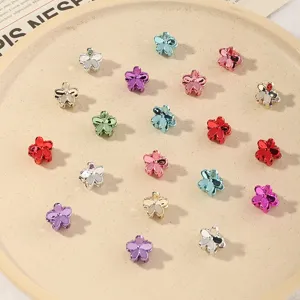 Niedliche kleine Metallblumen Haarklammern für Kinder und Mädchen, bunte Haarklammern.