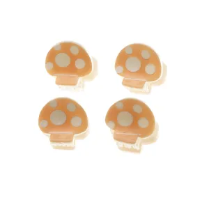 Cute mushroom mini hair claw clips set sweet candy color hair accessories for women girls daily.