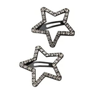 Rhinestone star BB hair clips for women sparkling crystal side bangs hairpin hair accessories set