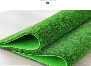 Artificial turf moss mat detail view, green flocked grass for micro landscape DIY decor.