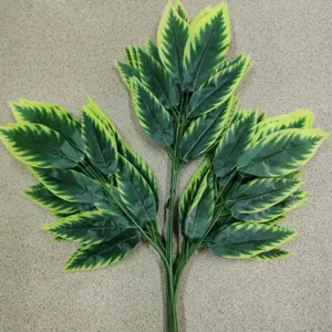 Artificial Silk Mango Leaf Branches Fake Greenery Stems For Home Garden Indoor Outdoor Floral Arrangement Party Decoration