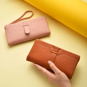 Women's Long PU Leather Wallet Large Capacity Multi Card Holder Clutch Purse Bifold Casual Handbag