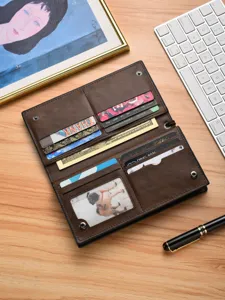 Heren lange portemonnee vintage pu leer clutch grote capaciteit kaartsleuven zakelijk