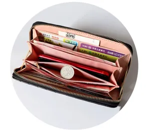 Damen lange Geldbörse Reißverschluss Tasche große Kapazität Kartenhalter Handtasche