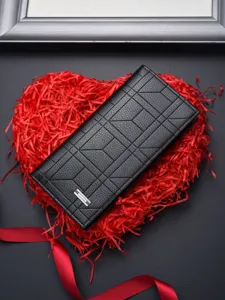 Portefeuille long homme cuir affaires loisirs grande capacité emplacements cartes pochette