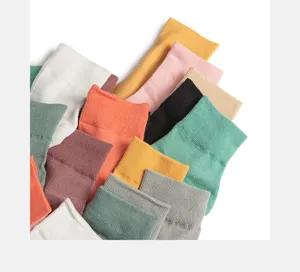 Women breathable cotton mesh short socks solid color summer casual ankle socks multi color