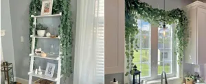 Kunstmatige eucalyptuslinger kunstmatige eucalyptusbladeren groene wijnstok decor