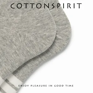 Unisex summer cotton striped low cut socks, soft breathable casual short socks for daily wear.