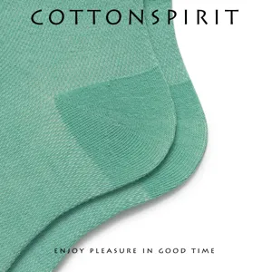 Summer thin cotton mesh socks for women, breathable solid color mid tube casual daily wear